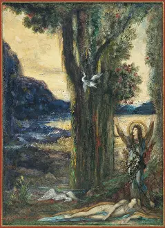 La Douleur d'Orphee (The Pain of Orpheus), c1887. Creator: Moreau, Gustave (1826-1898).<br> La Douleur d'Orphee (The Pain of Orpheus), c1887