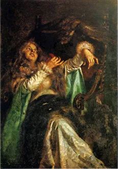 La falconiera, c. 1875