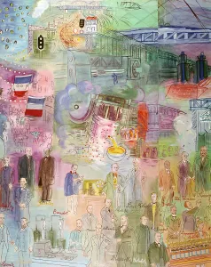 Dufy Prints: La Fee Electricite (The Spark of Life) (detail), 1937. Artist: Raoul Dufy