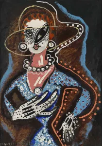 Dadaism Prints: La Femme au monocle, 1924. Creator: Picabia, Francis (1879-1953)