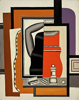 Lger Prints: La femme a la toilette, 1925. Creator: Leger, Fernand (1881-1955)