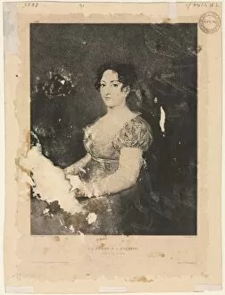 La femme a leventail, after Goya (verso), 1900