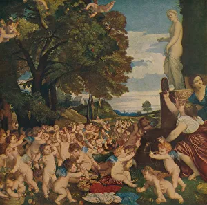 Beautiful Prints: La Fiesta De Venus, (The Worship of Venus), 1518-1519, (c1934). Artist: Titian