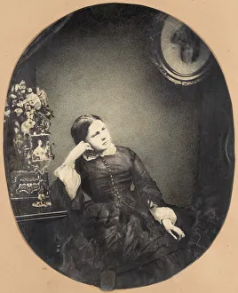 Louis Pierre Theophile Prints: La fille de mon ami de Lille, 1856. Creator: Louis-Pierre-Theophile Dubois de Nehaut