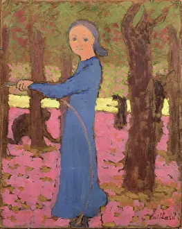 Edouard 1868 1940 Prints: La fillette au cerceau (Young Girl With a Hoop)