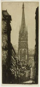 Maclaughlan Donald Shaw Prints: La Fleche, Rouen, 1903. Creator: Donald Shaw MacLaughlan