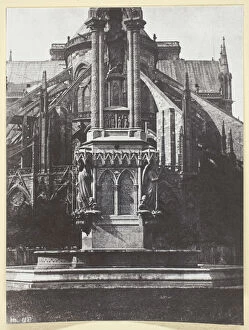 Bayard Hippolyte Gallery: La Fontaine du square de l'Archeveche; Derriere Notre-Dame, 1847, printed 1965