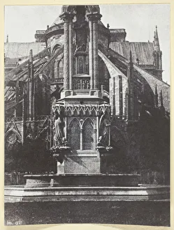 Bayard Hippolyte Prints: La Fontaine du square de l'Archeveche; Derriere Notre-Dame