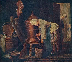 Chardin Prints: La Fontaine (The Water Cistern), c1733, (1911). Artist: Jean-Simeon Chardin