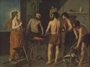Vulcan Gallery: La Fragua De Vulcano, (Apollo in the Forge of Vulcan), 1629, ( c1934). Artist: Diego Velasquez