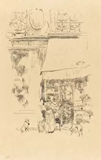 Awning Gallery: La Fruitière de la rue de Grenelle, 1894. Creator: James Abbott McNeill Whistler