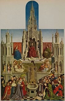 Cross Section Gallery: La Fuente De La Vida, (The Fountain of Grace), 1430-1455, (c1934). Artist: Jan van Eyck