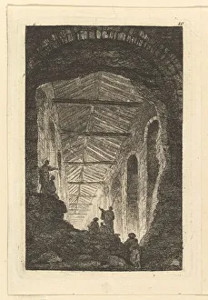 La Galerie Antique, ca. 1763-65. Creator: Hubert Robert