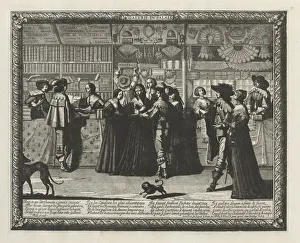 La Galerie du Paris, 1640(?). Creator: Abraham Bosse (French, 1602-1676)