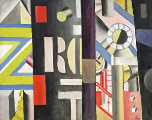 Rail Station Prints: La Gare, 1918. Creator: Leger, Fernand (1881-1955)