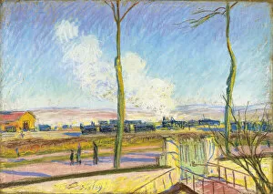 Impressionism Collection: La gare de marchandises, c. 1880. Artist: Sisley, Alfred (1839-1899)