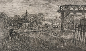 1893 Prints: La Gare de Valmondois (The Valmondois Train Station), 1893. Creator: Armand Seguin