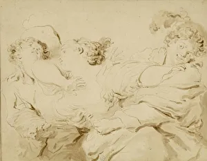 Fragonard Prints: La Gifle, 1785. Creator: Fragonard, Jean Honore (1732-1806)