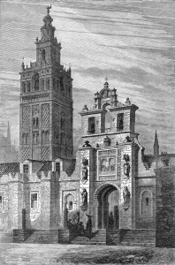 Belfry Gallery: La Giralda at Seville;An Autumn Tour in Andalusia, 1875. Creator: Gustave Doré