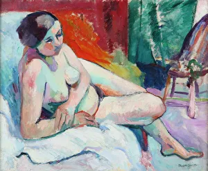 Manguin Prints: La Gitane a l atelier, 1906. Creator: Manguin, Henri Charles (1874-1949)