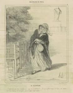Gleaner Prints: La Glaneuse, 19th century. Creator: Honore Daumier