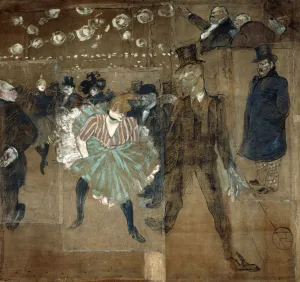 La Goulue and Valentin le desosse, 1895. Artist: Henri de Toulouse-Lautrec La Goulue and Valentin le desosse, 1895. Artist: Henri de Toulouse-Lautrec