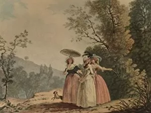 Niklas Lafrensen Gallery: La Graces Parisiennes Au Bois De Vincennes, 1790, (1913). Artist: Jean-Baptiste Chapuy