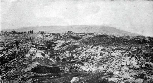 Plateau Prints: La grande attaque du Carso (aout 1916); Tranchees autrichiennes du Monte San Michele