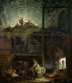 Hubert 1733 1808 Prints: La Grange (Barn), 1760. Creator: Robert, Hubert (1733-1808)