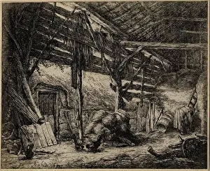 Chicken Prints: La Grange. Creator: Adriaen van Ostade