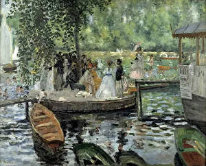 Renoir Pierre Auguste Prints: La Grenouillère, 1869. Creator: Pierre-Auguste Renoir