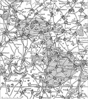 La guerre 13-19 juillet 1916; Nord et sud de la Somme: Croquis du terrain de l'offensive... 1916. Creator: Unknown