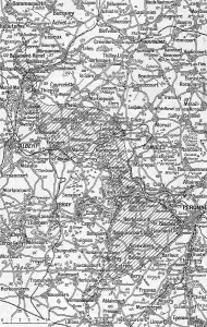 La Guerre 20-26 juillet 1916; Carte-croquis du terrain au Nord et au Sud de la Somme, 1916. Creator: Unknown