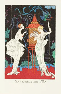 Barbier Prints: La guirlande des mois, 1917-1920. Creator: Barbier, George (1882-1932)