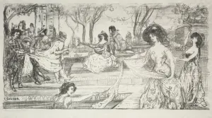 Charles Conder Prints: La Guitariste. Creator: Charles Conder (British, 1868-1909)