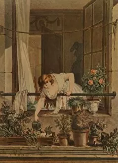 Watering Can Gallery: La Jardiniere, (Gardening), c1790s, (1913). Artist: Antoine Le Picard de Phelippeaux