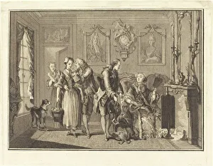 Eisen Charles Dominique Joseph Prints: La jolie fermiere. Creators: Joseph de Longueil, Charles Eisen