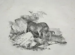 1791 1824 Prints: La Jument et son poulain. Creator: Theodore Gericault (French, 1791-1824)