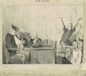 Hearing Prints: La justice chinoise, 19th century. Creator: Honore Daumier