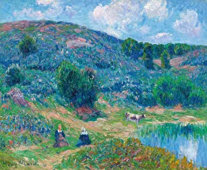 Moret Prints: La Lande de Saint Guénolé, c.1902. Creator: Moret, Henry (1856-1913)
