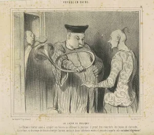 Chinaman Prints: La leçon de musique, 19th century. Creator: Honore Daumier
