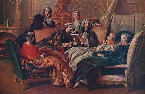 Lecture Collection: La lecture de Moliere, 1728, (1937). Artist: Jean Francois de Troy