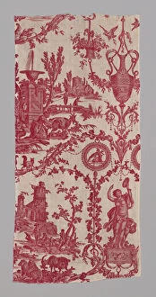 Goats Collection: La Liberte Americaine (American Liberty) (Furnishing Fabric), France, 1783/89