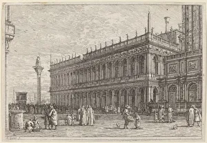 La libreria. V. in or before 1742. Creator: Canaletto