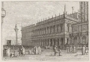 Canal Giovanni Antonio Collection: La libreria. V. [upper left], in or before 1742. Creator: Canaletto