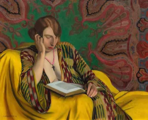 La Liseuse, 1922. Creator: Vallotton, Felix Edouard (1865-1925)