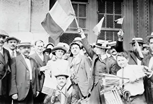 Transatlantic Prints: On LA LORRAINE, 1914. Creator: Bain News Service