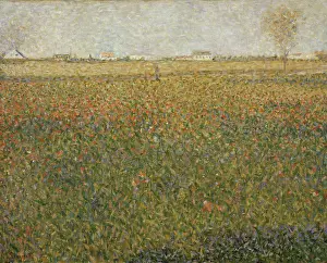 Georges Pierre 1859 1891 Prints: La Luzerne, Saint-Denis, 1884-1885. Creator: Seurat, Georges Pierre (1859-1891)