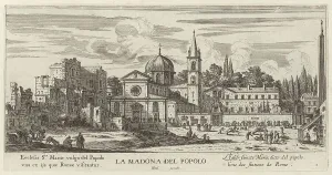Silvestre Israel Prints: La Madona del Popolo, 1640-1660. Creator: Israel Silvestre