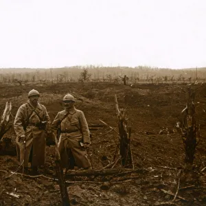 Malmaison Prints: Towards La Malmaison, northern France, c1914-c1918